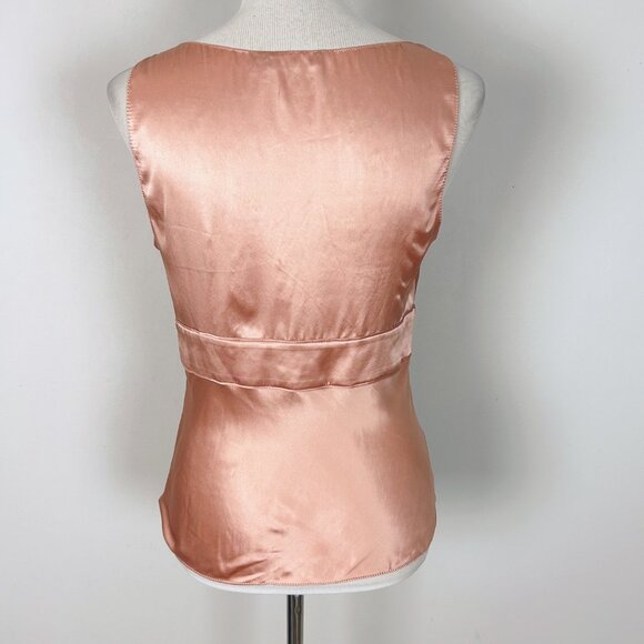 Y2K The Limited Mauve Pink Silk Sleeveless Top Blouse Size Medium Women's - Picture 3 of 4